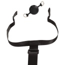Zestaw Bondage z Hakiem Analnym 24 cm - Regulowany Pas 26-44 cm i Knebel Kulkowy 4,4 cm - 7