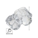 Przezroczysty masturbator See-Through 2 kg z podwójnym kanałem o głębokości 17 cm - 2