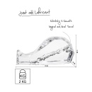 Przezroczysty masturbator See-Through 2 kg z podwójnym kanałem o głębokości 17 cm - 4