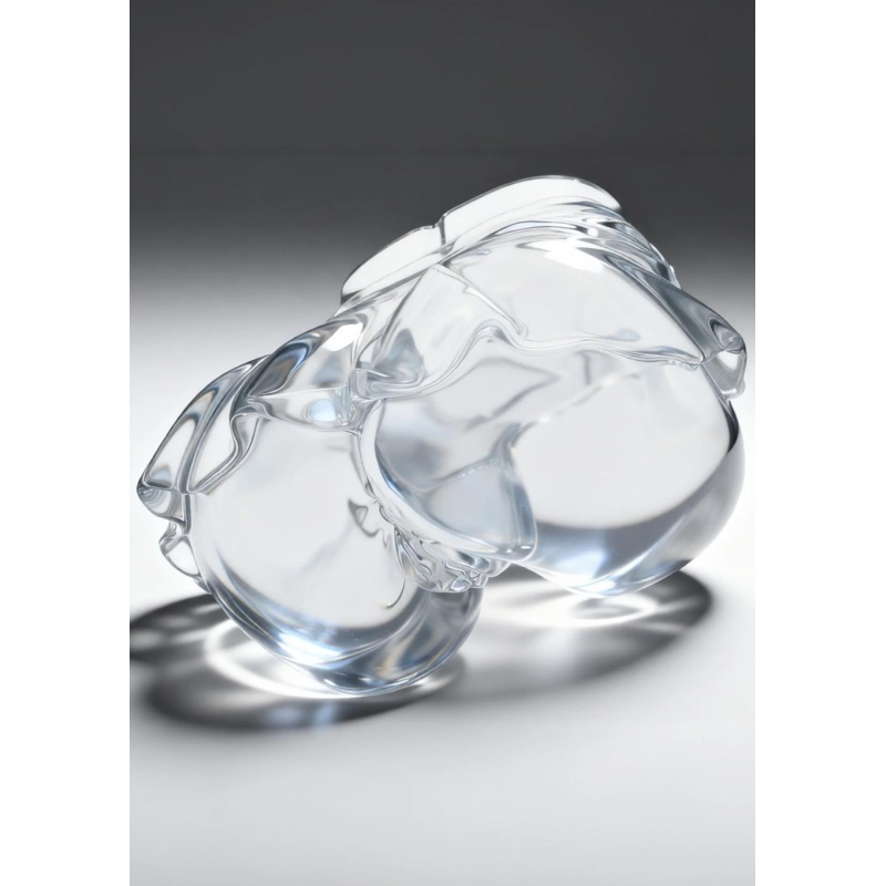 Przezroczysty masturbator See-Through 2 kg z podwójnym kanałem o głębokości 17 cm - 5