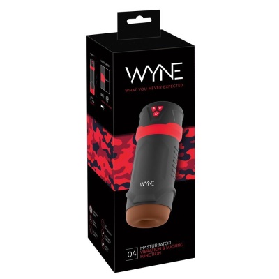 Masturbator podciśnieniowy WYNE 04 z funkcją ssania i wibracji, głębokość wprowadzenia 16 cm - 1