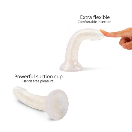 Dildo silikonowe Extravaganza Limited Edition z przyssawką, długość wprowadzalna 14,8 cm, średnica 3,5 cm - 3
