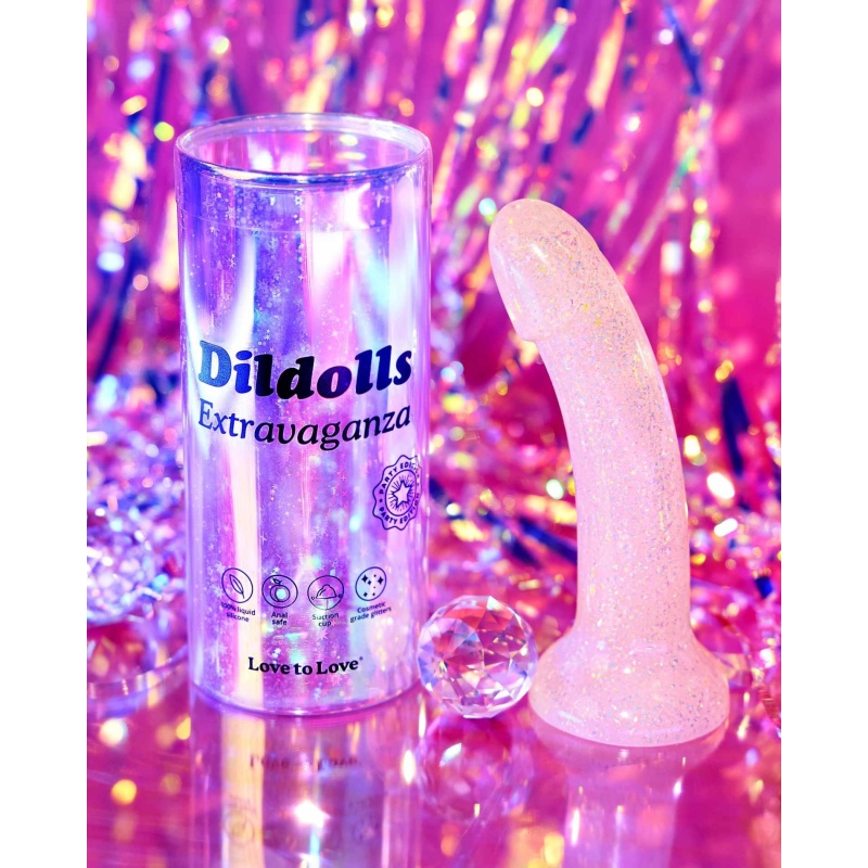 Dildo silikonowe Extravaganza Limited Edition z przyssawką, długość wprowadzalna 14,8 cm, średnica 3,5 cm - 4