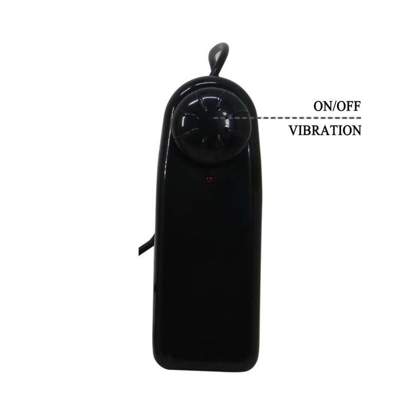 Strap-On Marion z regulowanymi nylonowymi paskami i wibracją - dildo 19 cm - 8