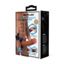 Strap-On Marion z regulowanymi nylonowymi paskami i wibracją - dildo 19 cm - 11