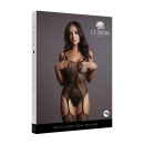 Fishnet and Lace Bodystocking - One Size - 2