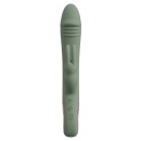 Wibrator króliczek Slim Rabbit Olive - podwójna stymulacja, 2 silniki, długość 21,4 cm - 4