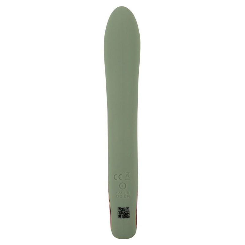 Wibrator króliczek Slim Rabbit Olive - podwójna stymulacja, 2 silniki, długość 21,4 cm - 5