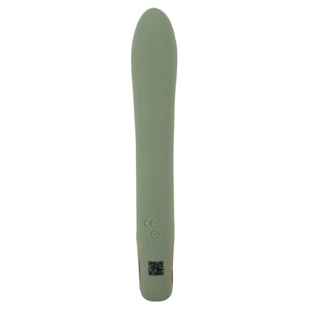 Wibrator króliczek Slim Rabbit Olive - podwójna stymulacja, 2 silniki, długość 21,4 cm - 5