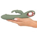 Wibrator króliczek Slim Rabbit Olive - podwójna stymulacja, 2 silniki, długość 21,4 cm - 7