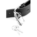 Knebel kulkowy z dildo FFS Deluxe Ball Gag – regulowane paski z klamrą, zamek z kluczem, dildo 17,5 cm (13 cm części wkładanej) - 6