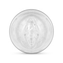 Masturbator dwustronny FPPR. Double-Sided - przezroczysty, żebrowany, kanał 11 cm - 6