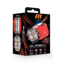Masturbator rotacyjny M For Men Slambox Red - 7 trybów obrotu 360°, komora otwarta, długość wprowadzania 10,1 cm - 1