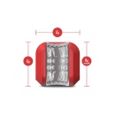 Masturbator rotacyjny M For Men Slambox Red - 7 trybów obrotu 360°, komora otwarta, długość wprowadzania 10,1 cm - 4