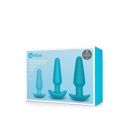 Anal Education Set Black - 7-elementowy zestaw treningowy z trzema zatyczkami analnymi 9 cm, 11,6 cm i 12,6 cm - 1