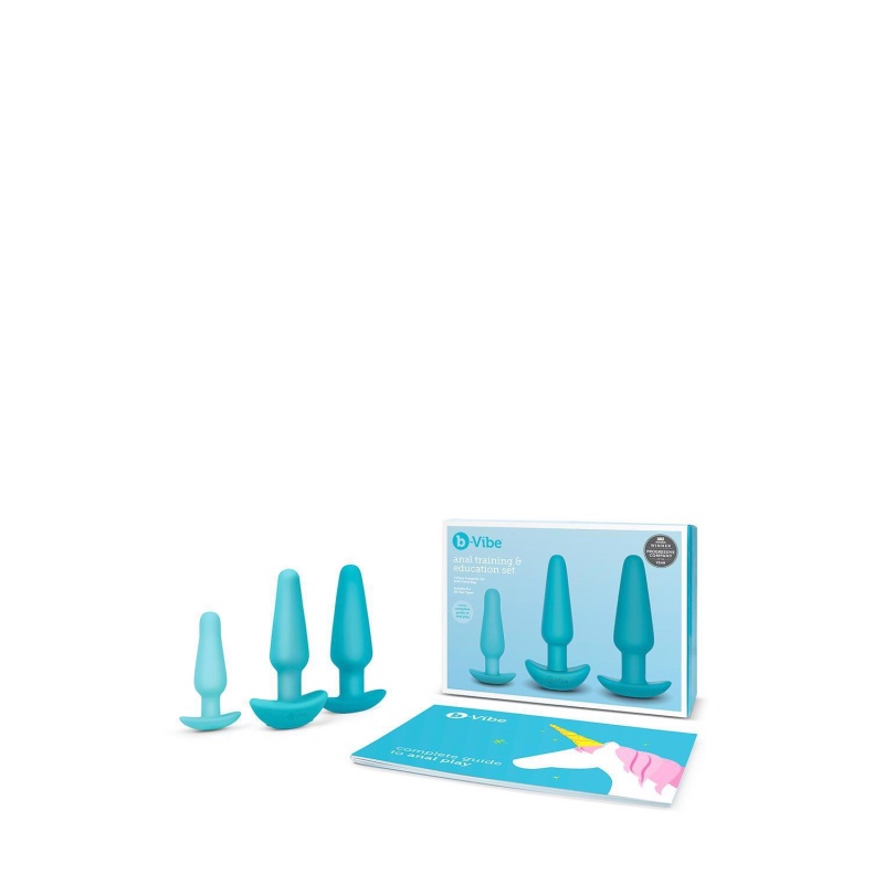 Anal Education Set Black - 7-elementowy zestaw treningowy z trzema zatyczkami analnymi 9 cm, 11,6 cm i 12,6 cm - 5