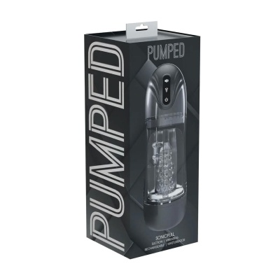 SonicPull - Suction and Vibration Masturbator Pump - Multimedia Enhanced - Gun Metal - 1 2