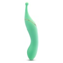 Wibrator dwukońcowy Stella Green z podwójnym silnikiem i wybrzuszeniem G-Stim, 22,8 cm - 3