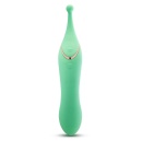 Wibrator dwukońcowy Stella Green z podwójnym silnikiem i wybrzuszeniem G-Stim, 22,8 cm - 4