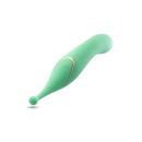 Wibrator dwukońcowy Stella Green z podwójnym silnikiem i wybrzuszeniem G-Stim, 22,8 cm - 5