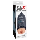 Masturbator PDX Shower Therapy Soothing Scrub – regulacja sukcji, wkładka TPE, długość 20,7 cm - 1