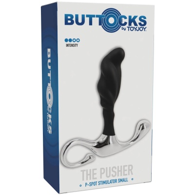 Stymulator prostaty P-Spot Stimulator Small – z silikonową główką i podstawą ze stopu cynku, 11 cm - 1 2
