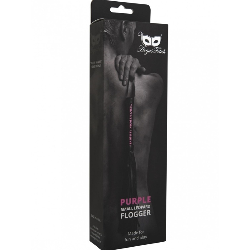 Purple Small Leopard Flogger - 1