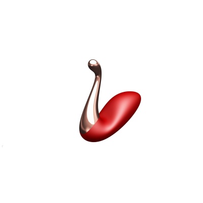 Stymulator Swan Massager czerwony z wymiennymi główkami - 1 2
