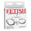 Kajdanki metalowe Beginner's Metal Cuffs z regulowanym obwodem i awaryjnym otwieraniem - 1