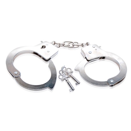 Kajdanki metalowe Beginner's Metal Cuffs z regulowanym obwodem i awaryjnym otwieraniem - 2