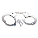 Kajdanki metalowe Beginner's Metal Cuffs z regulowanym obwodem i awaryjnym otwieraniem - 2