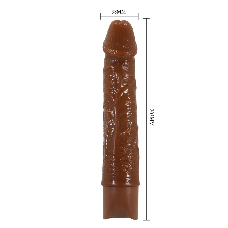 Osric - realistyczny wibrator dildo z TPE, 10 trybów wibracji, długość 20,3 cm - 10