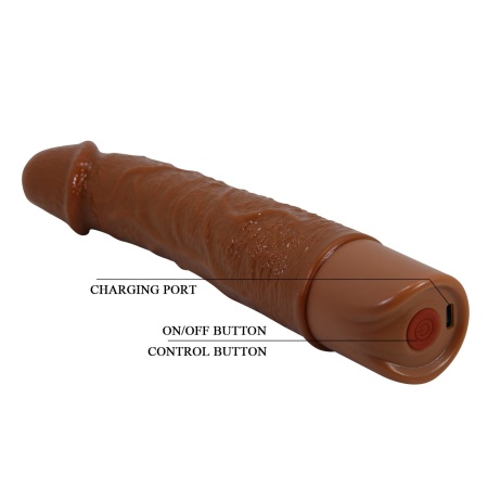 Osric - realistyczny wibrator dildo z TPE, 10 trybów wibracji, długość 20,3 cm - 11