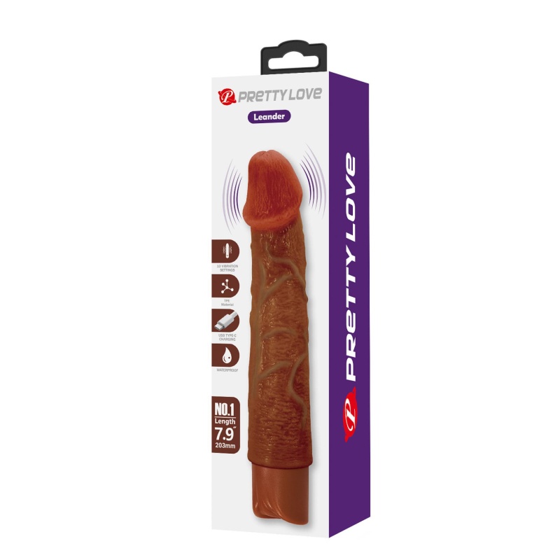 Osric - realistyczny wibrator dildo z TPE, 10 trybów wibracji, długość 20,3 cm - 13