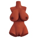 Masturbator torsowy Perfect 10 Torso Brown – realistyczny TPR z piersiami, pochwą i kanałem analnym, 44,5 cm - 3