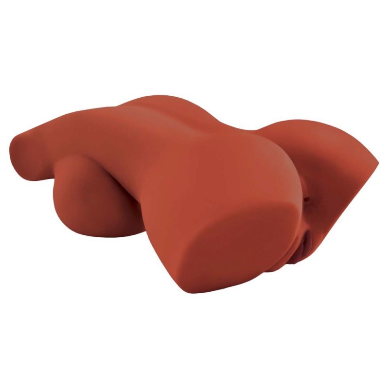 Masturbator torsowy Perfect 10 Torso Brown – realistyczny TPR z piersiami, pochwą i kanałem analnym, 44,5 cm - 4