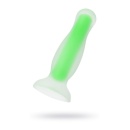 Korek analny Mortimer Glow - dwuwarstwowy silikon świecący w ciemności, 12,5 cm - 1