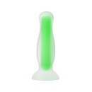 Korek analny Mortimer Glow - dwuwarstwowy silikon świecący w ciemności, 12,5 cm - 3