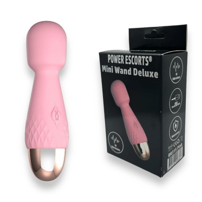 Masażer erotyczny Mini Wand De Luxe 11,6 cm Różowy - 1 2