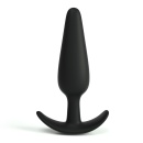 Czarny silikonowy anal plug TIC – mały, 8,5 cm - 1