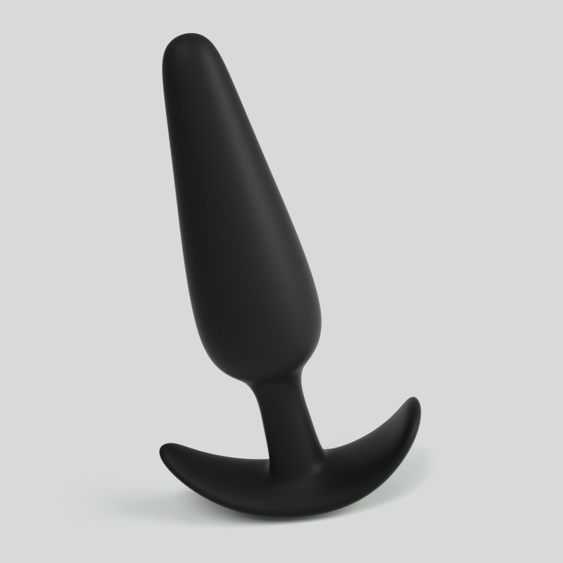 Czarny silikonowy anal plug TIC – mały, 8,5 cm - 2