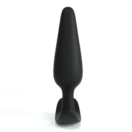 Czarny silikonowy anal plug TIC – mały, 8,5 cm - 4