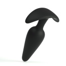 Czarny silikonowy anal plug TIC – mały, 8,5 cm - 5