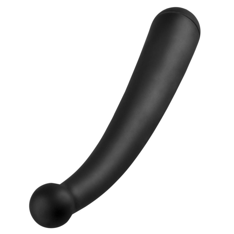 Wibrator punktu G i P AFC Vibrating Curve Black – zakrzywiony trzon z kulistą głowicą, ABS, 20,4 cm - 3