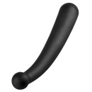 Wibrator punktu G i P AFC Vibrating Curve Black – zakrzywiony trzon z kulistą głowicą, ABS, 20,4 cm - 3