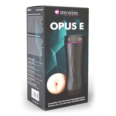 Masturbator elektrostymulacyjny Opus E Vagina – wkładka waginalna z funkcją e-stim, głębokość wprowadzenia 17,5 cm, długość 21,5 - 1