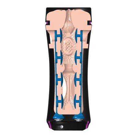 Masturbator elektrostymulacyjny Opus E Vagina – wkładka waginalna z funkcją e-stim, głębokość wprowadzenia 17,5 cm, długość 21,5 - 4