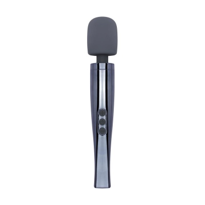 Masażer Dynamite Grey Wand Massager - silikonowa powłoka, elastyczna głowica, 6 prędkości i 7 programów - 1 2