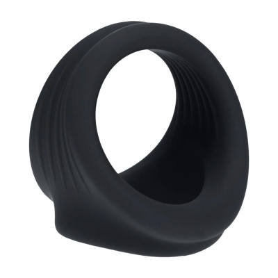 Silicone Cock and Ball Harness - Black - 1