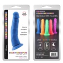 Dildo Steven.R-Blue - płynny silikon z mocną przyssawką, długość 22,5 cm - 1